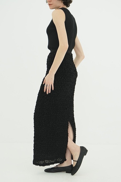 SHIRRING STRAIGHT SKIRT