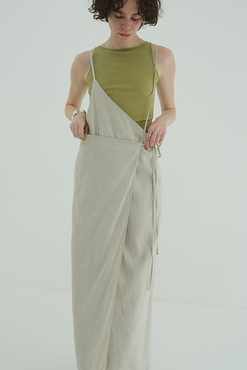 DRAPE WRAP CAMI SKIRT
