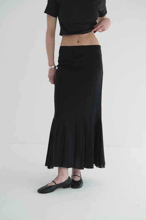 PLEATS MERMAID SKIRT