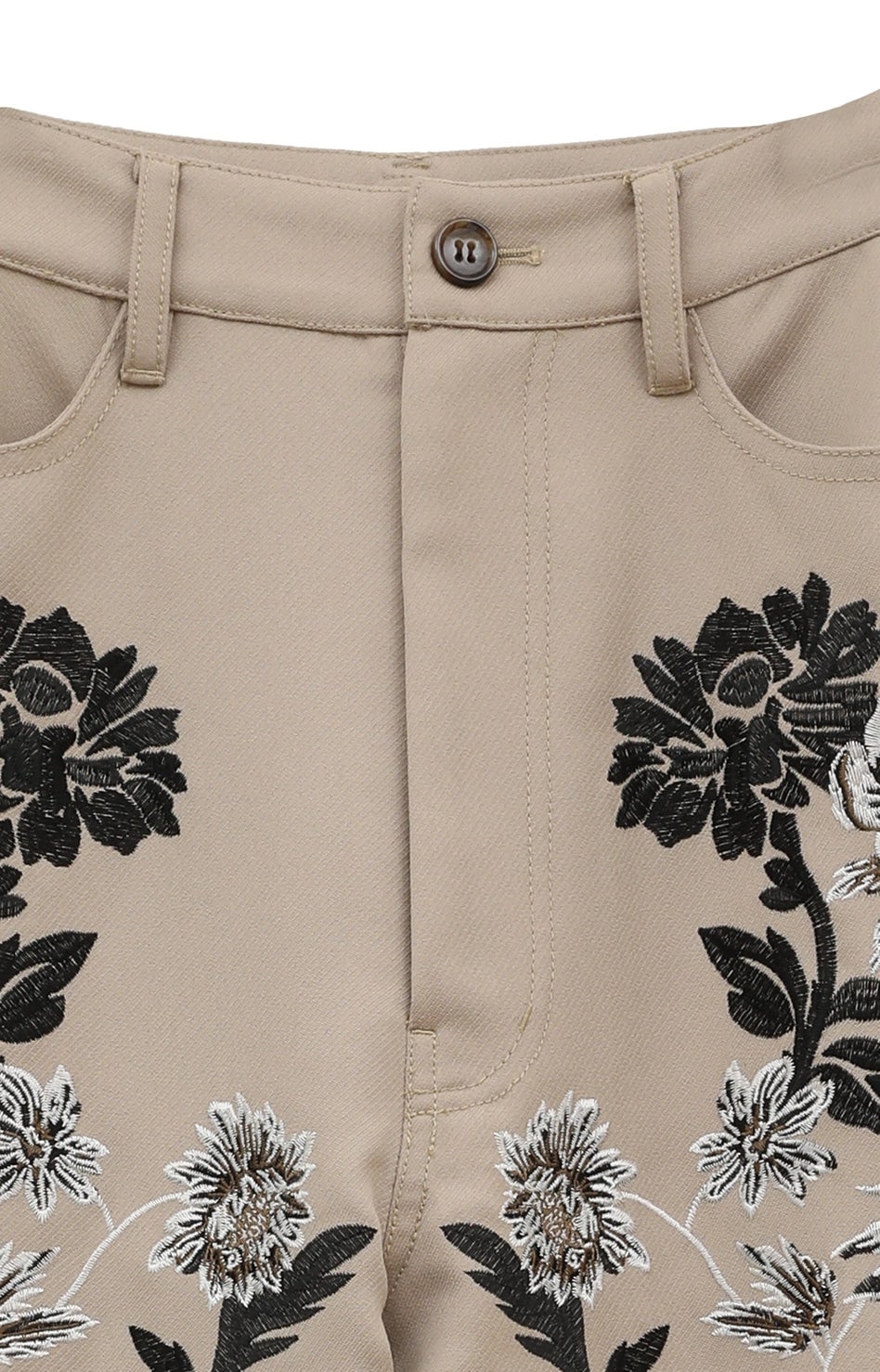 今期 新品！ CLANE FLOWER EMBROIDERY PANTS 刺繍 セール】【CLANE/クラネ】FLOWER EMBROIDERY PANTS/フラワーエン