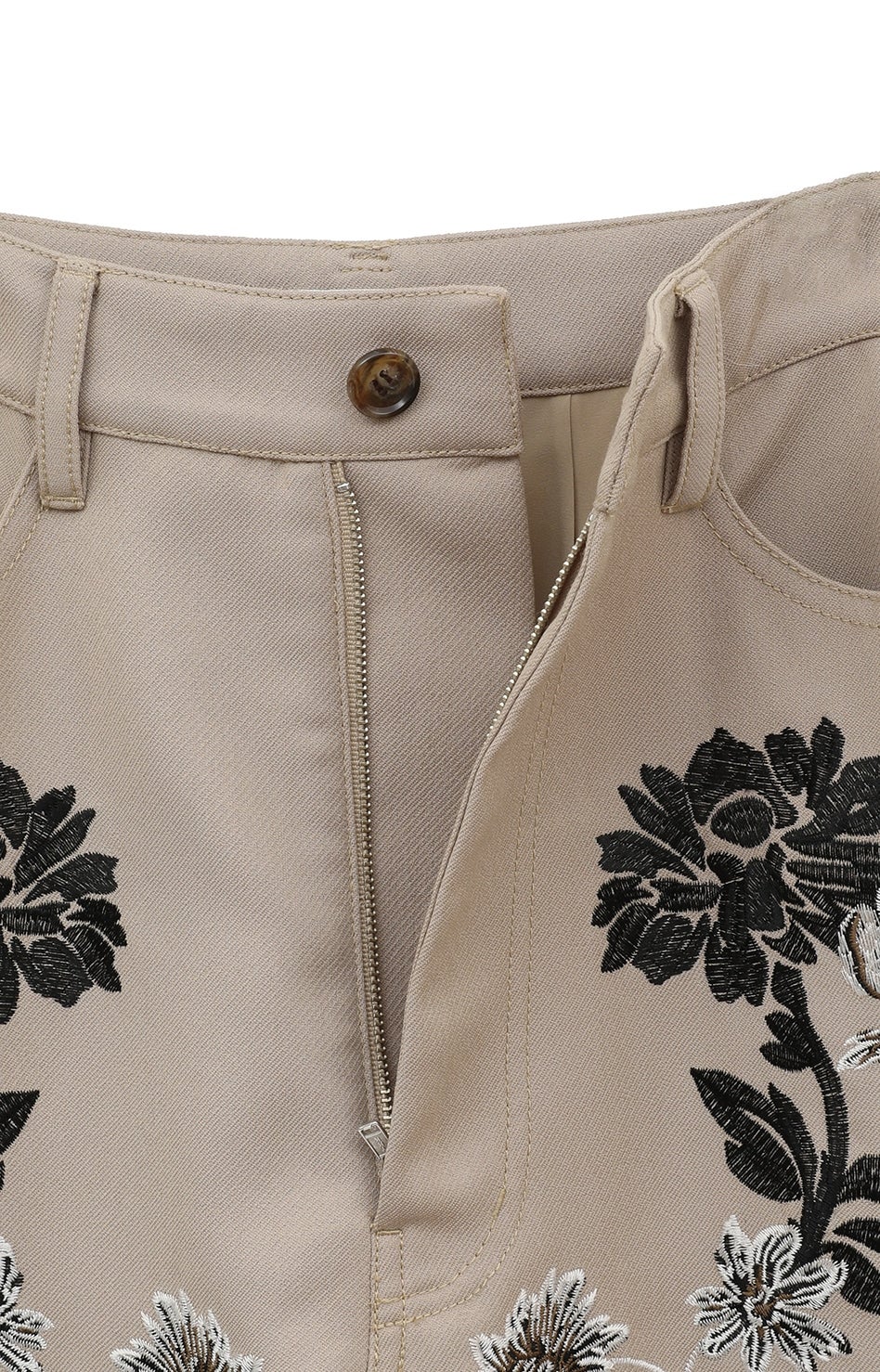 パンツ CLANE FLOWER EMBROIDERY PANTS CLANE/クラネ】FLOWER EMBROIDERY PANTS/フラワーエンブロイ
