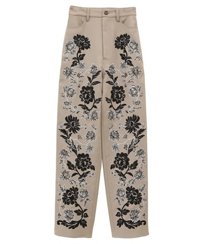 FLOWER EMBROIDERY PANTS｜SKIRT/PANTS(スカート/パンツ)｜CLANE