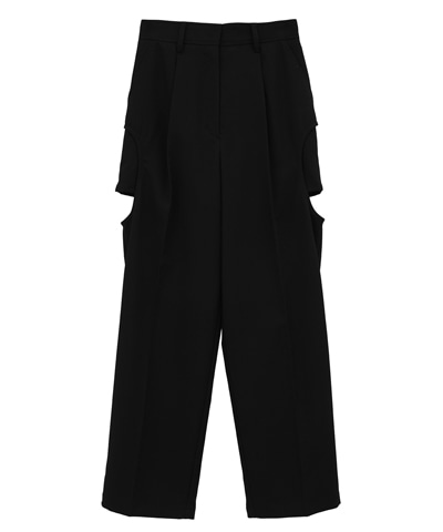 SIDE CIRCLE CUT PANTS