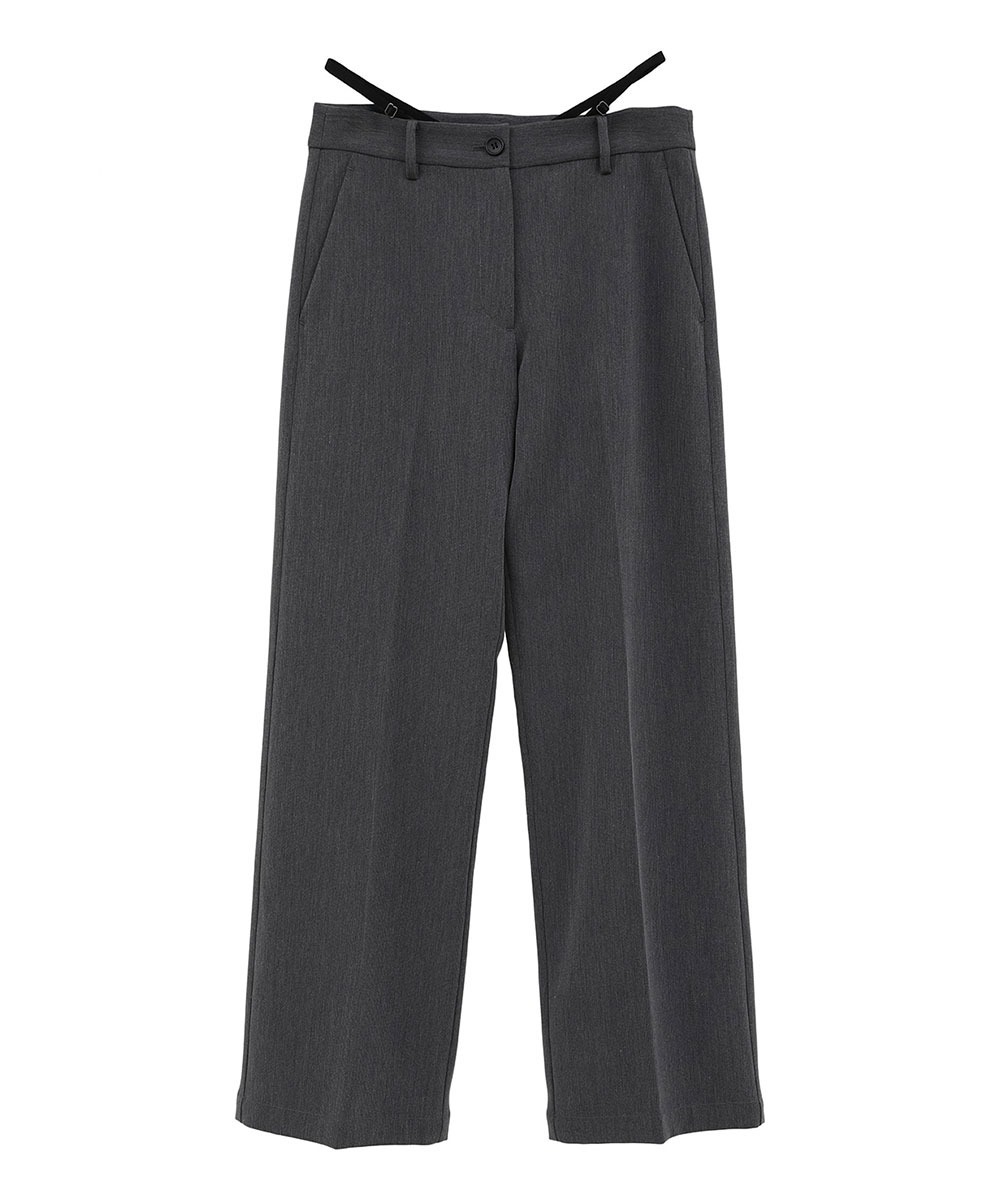 STRING DESIGN LOW WAIST PANTS