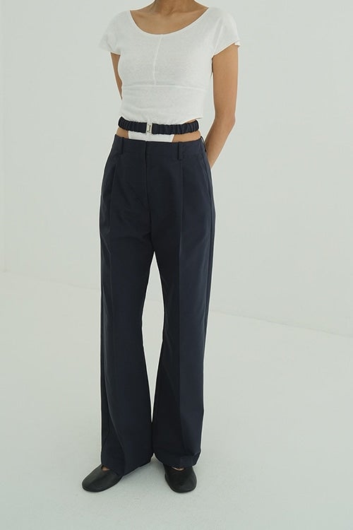 2WAY GATHER BELT PANTS