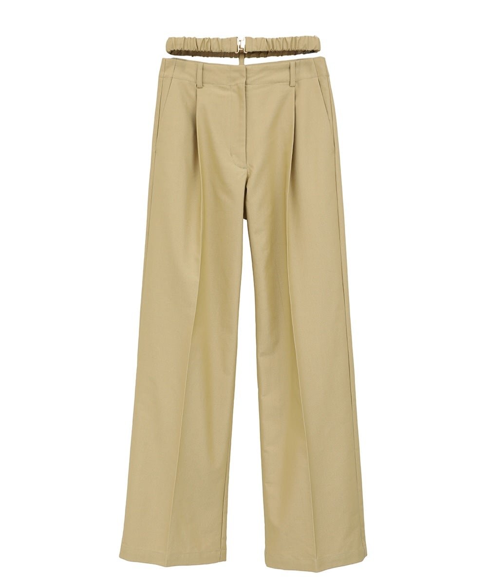 2WAY GATHER BELT PANTS