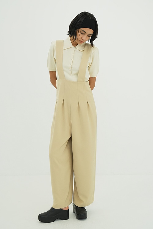 HIGH WAIST SUSPENDER PANTS