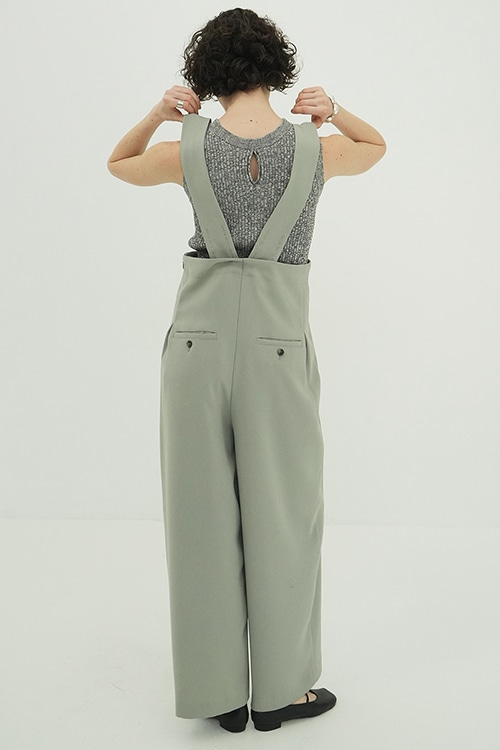HIGH WAIST SUSPENDER PANTS