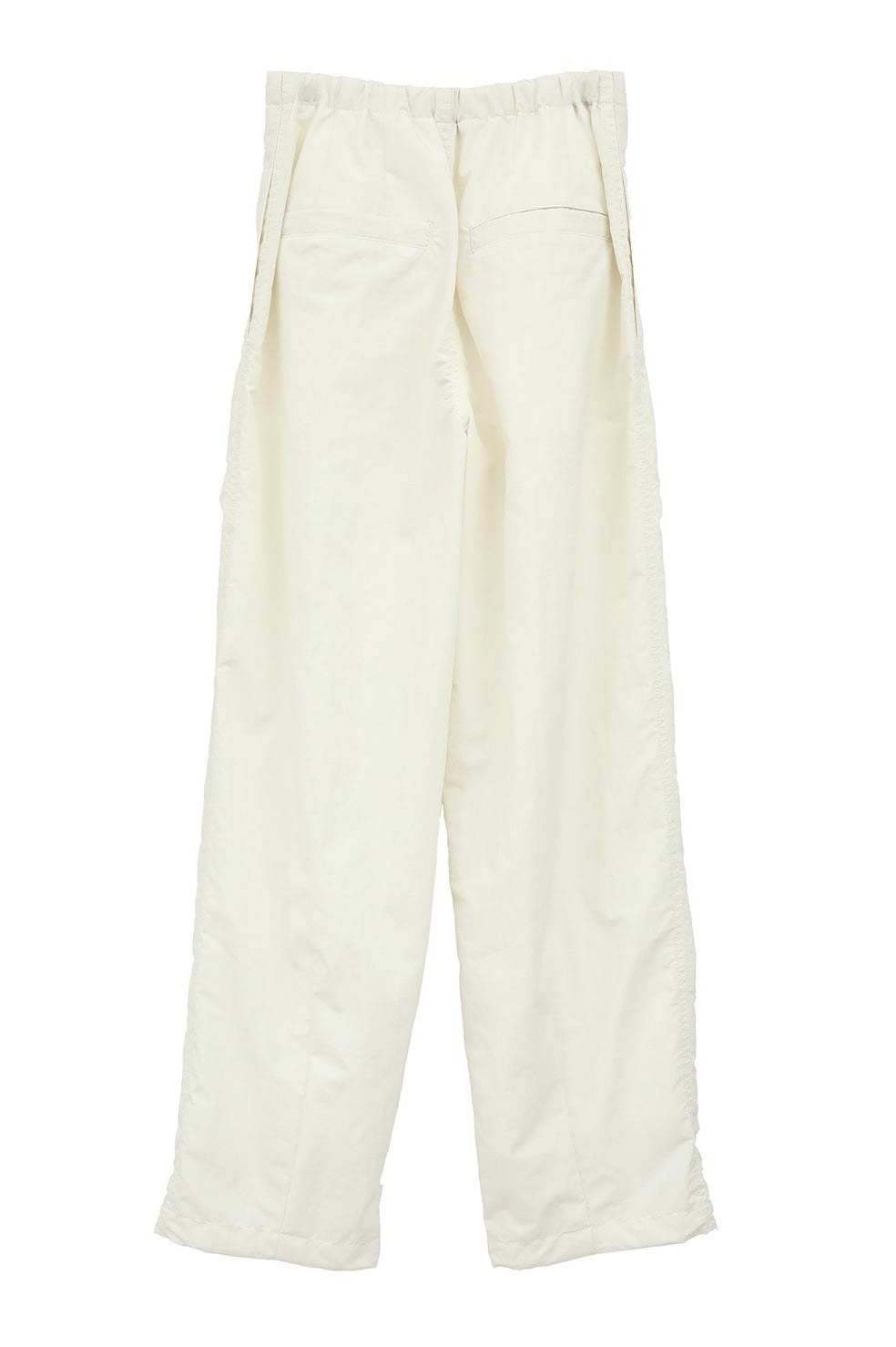 CLANE パラシュートパンツ ホワイト CLANE（クラネ）の「CLANE/クラネ/COTTON PARACHUTE PANTS