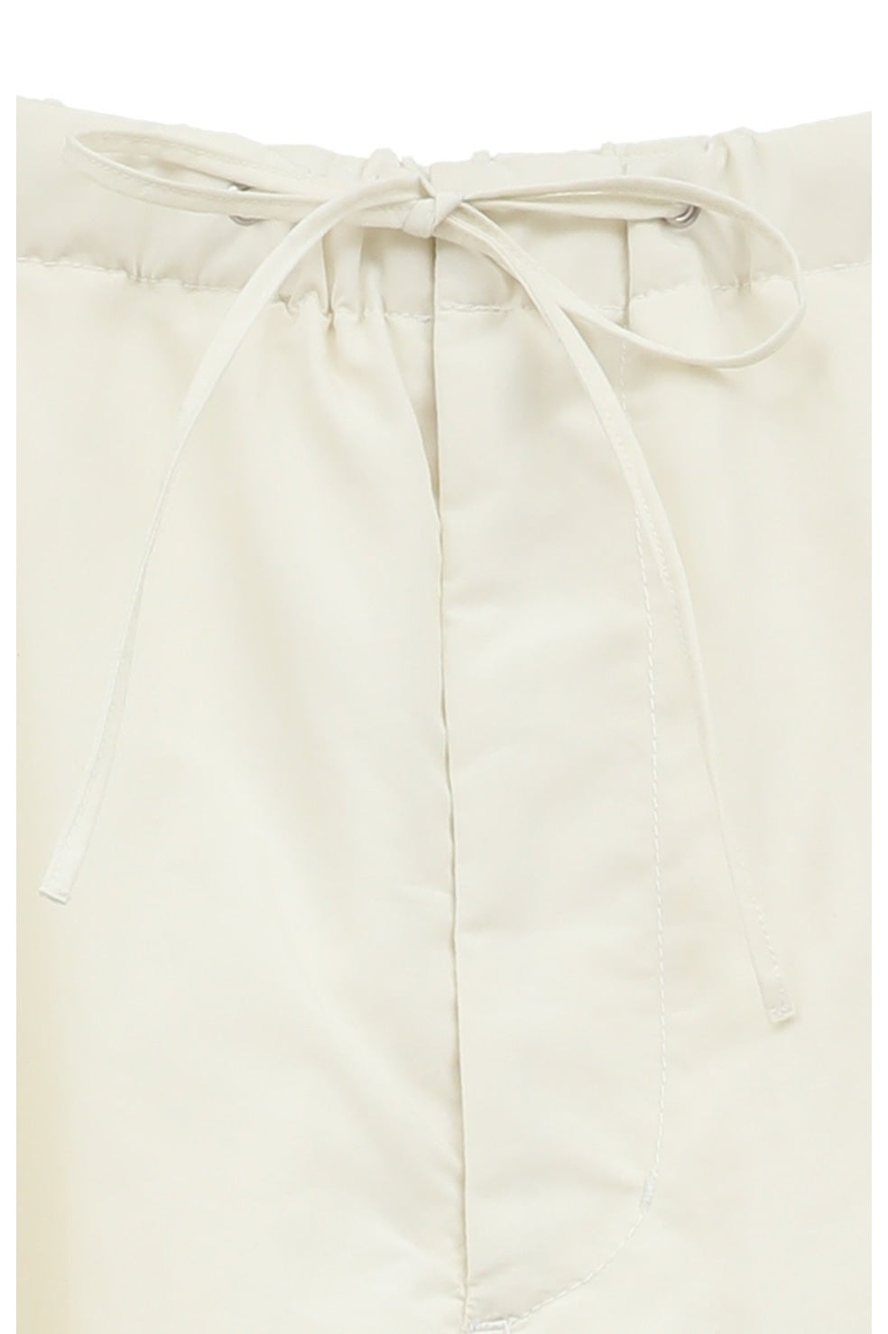 CLANE パラシュートパンツ ホワイト CLANE（クラネ）の「CLANE/クラネ/COTTON PARACHUTE PANTS
