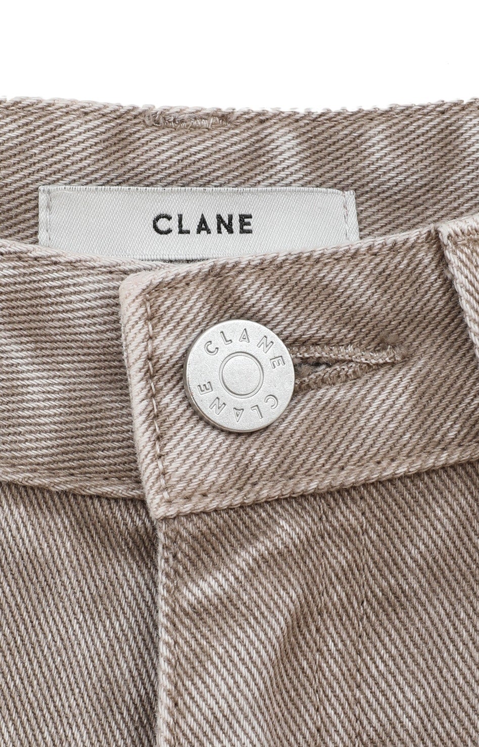 クラネ CLANE SLASH CUT DENIM PANTS （BEIGE） -ファッション