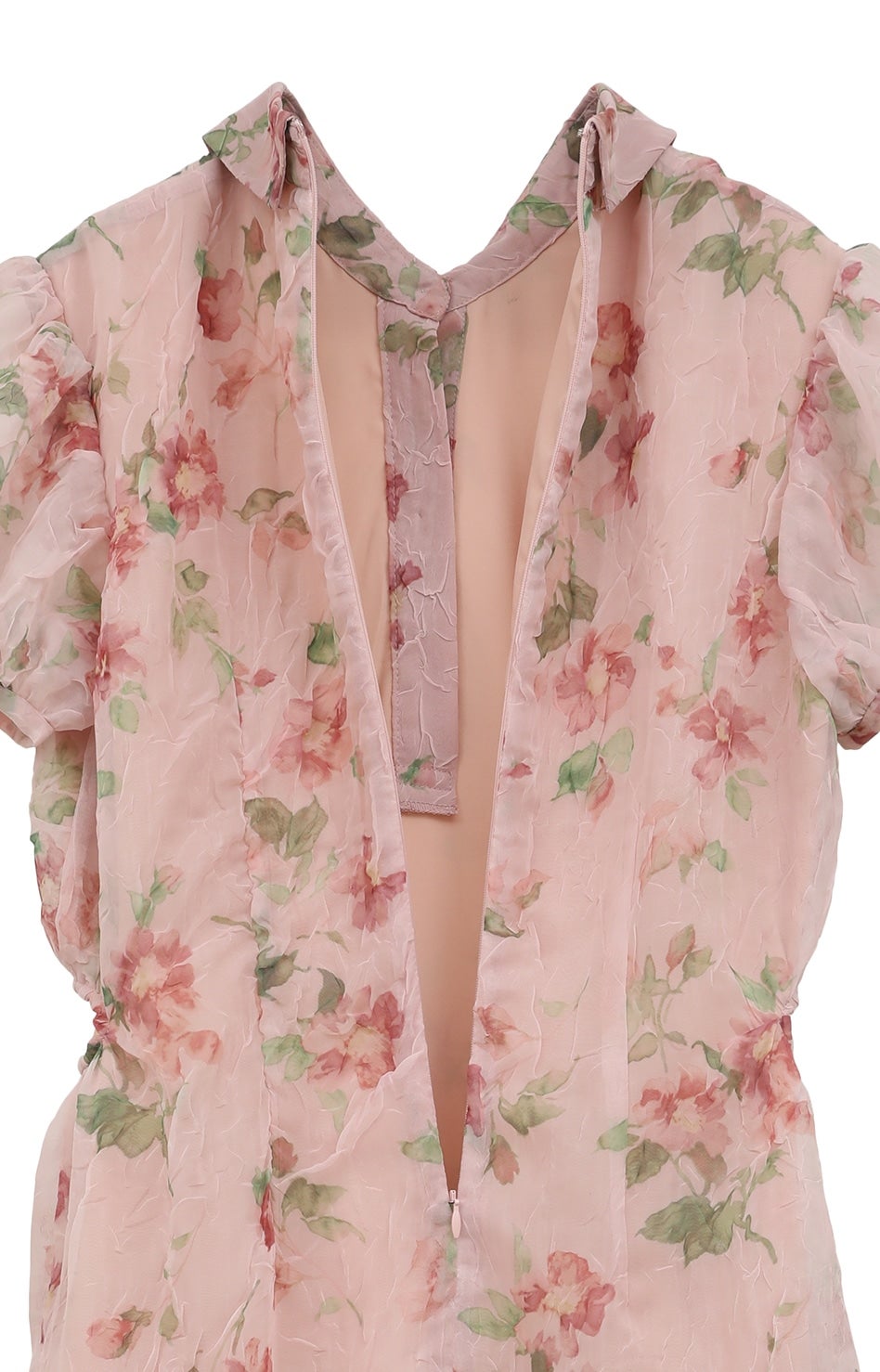 SHEER FLOWER MINI PUFF ONEPIECE｜DRESS(ドレス)｜CLANE