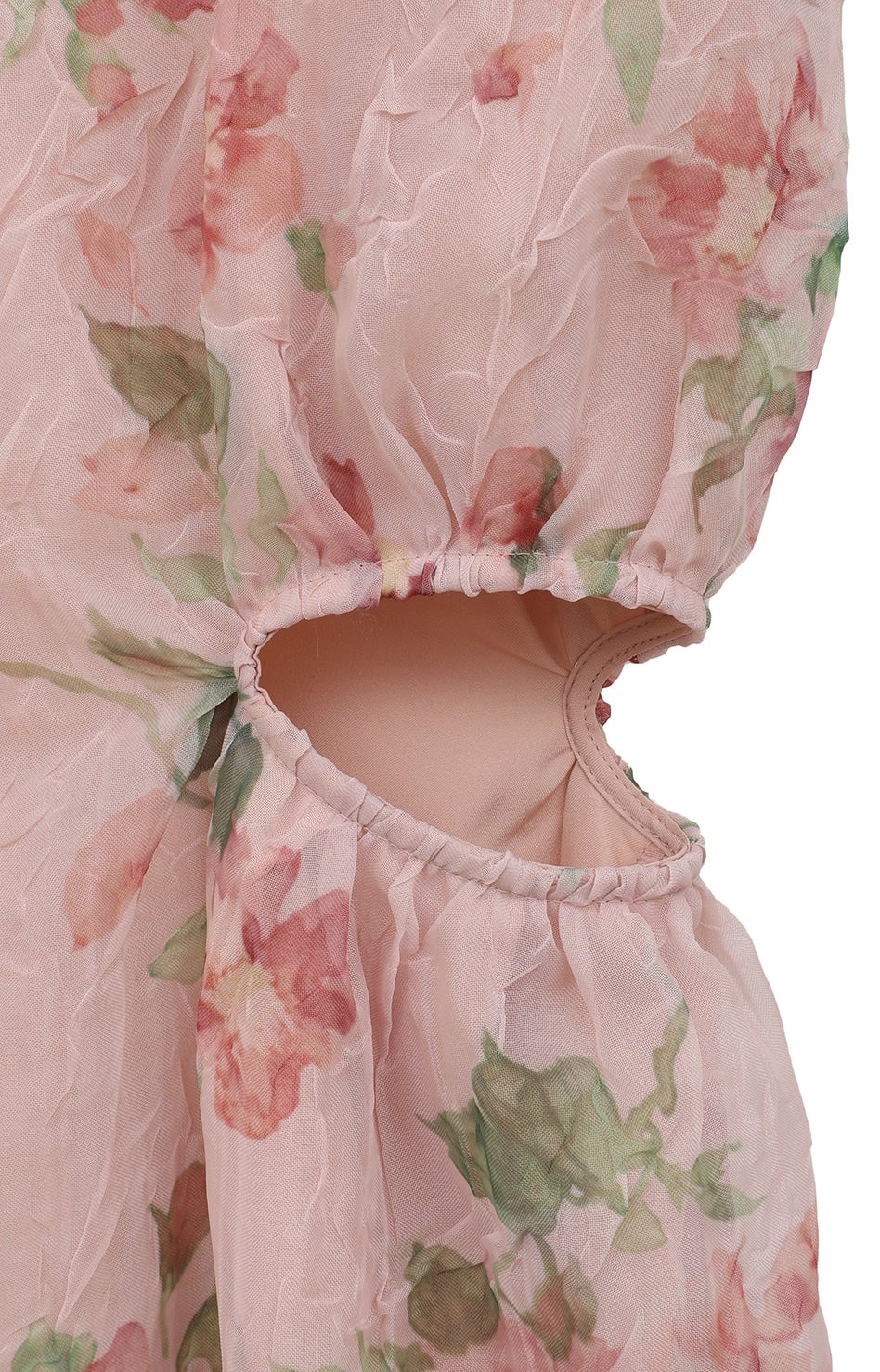 SHEER FLOWER MINI PUFF ONEPIECE｜DRESS(ドレス)｜CLANE