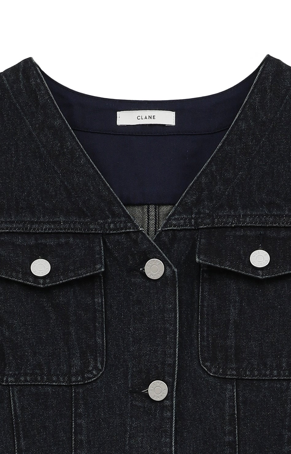 CLANE スリーブレス デニムワンピース インディゴ 1サイズ CLANE - スリーブレス デニムワンピース - SLEEVELESS LADY