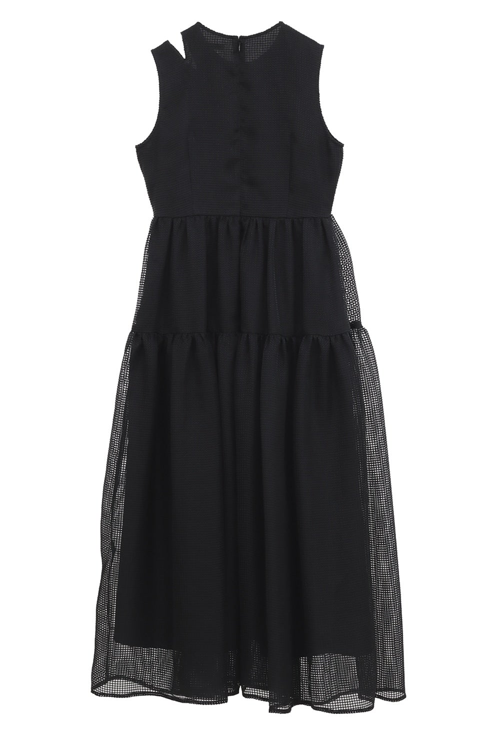 SHEER PLAID FLARE ONEPIECE｜DRESS(ドレス)｜CLANE OFFICIAL