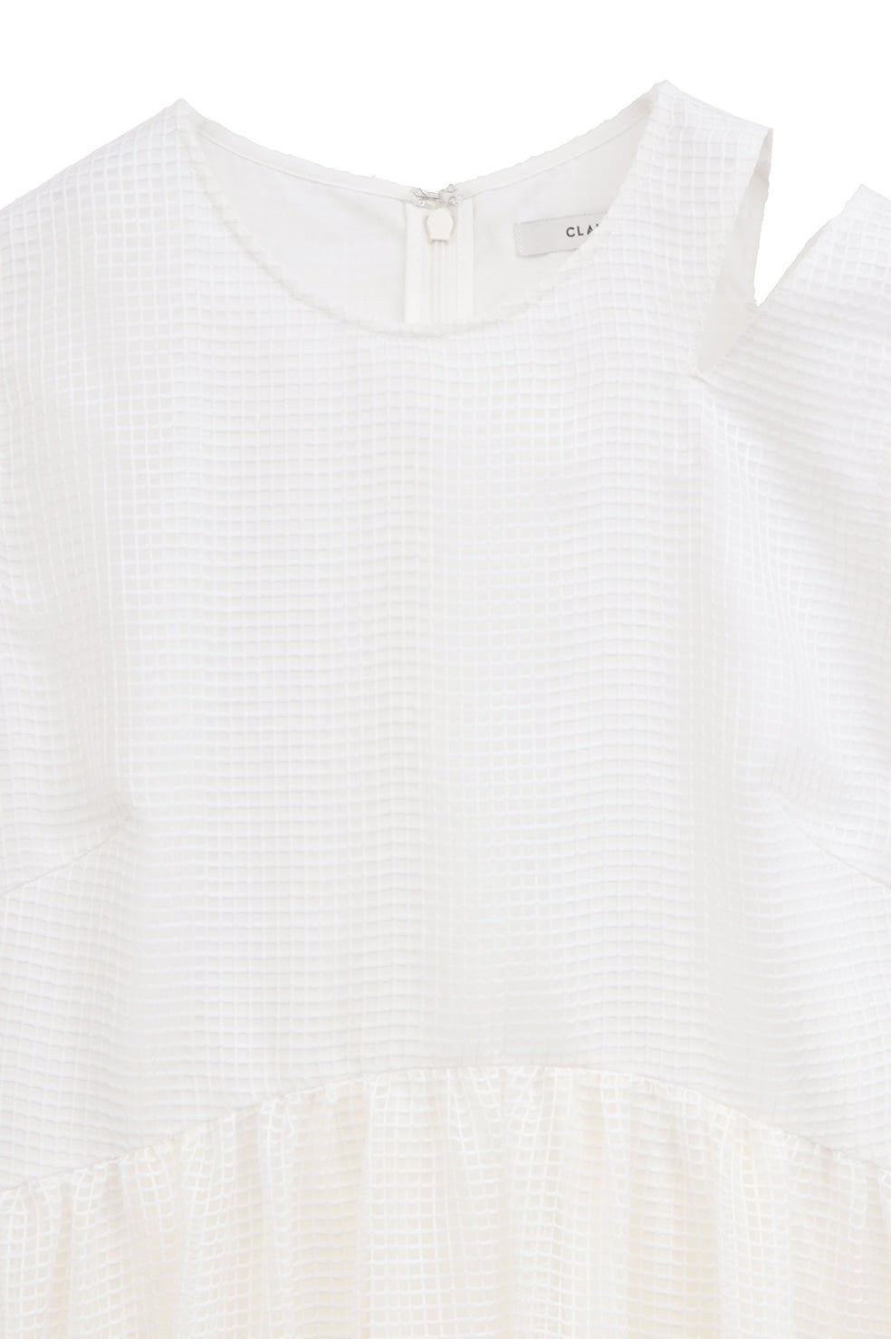 ワンピース CLANE SHEER PLAID FLARE ONEPIECE SHEER PLAID FLARE ONEPIECE｜DRESS(ドレス)｜CLANE OFFICIAL