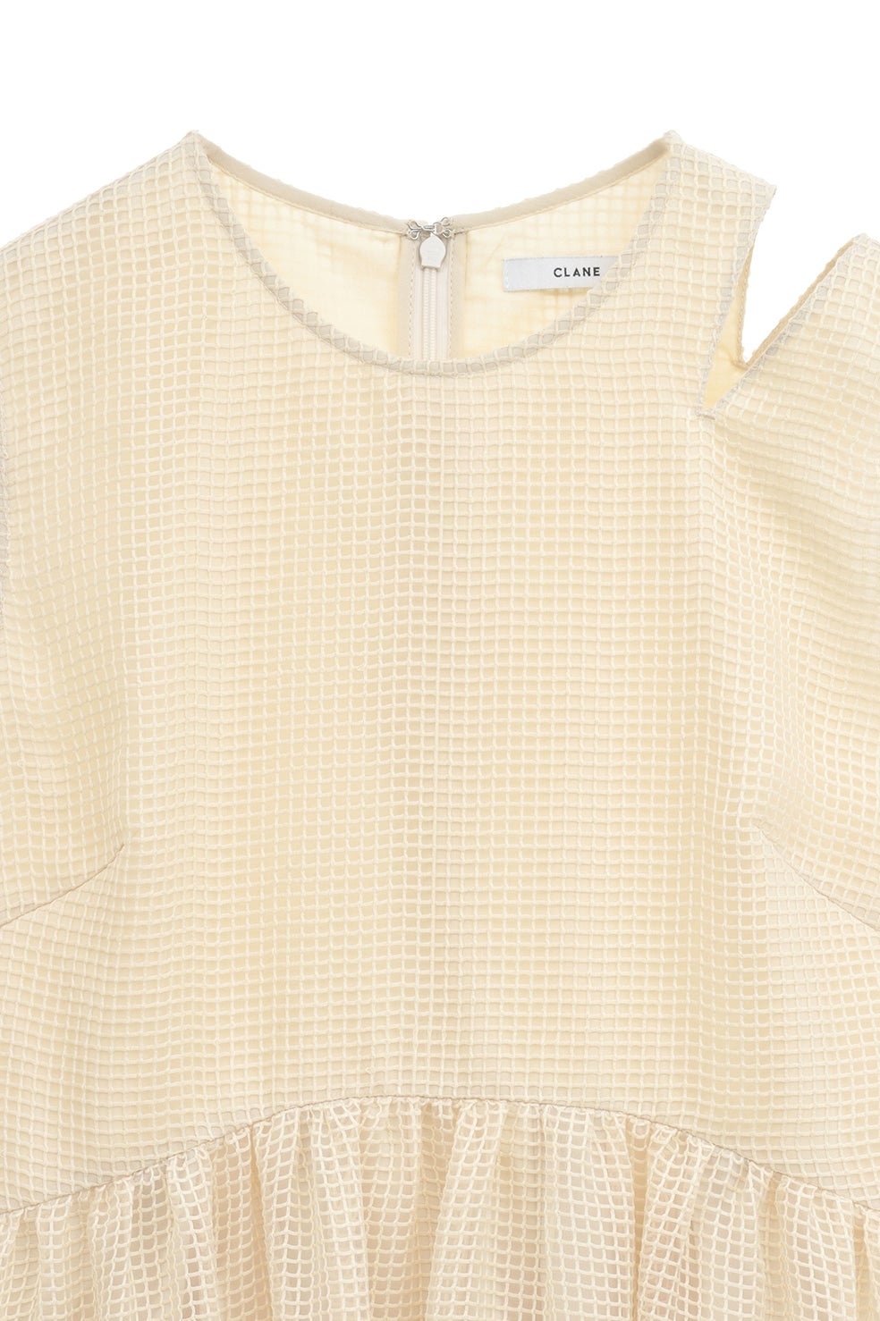 SHEER PLAID FLARE ONEPIECE｜DRESS(ドレス)｜CLANE OFFICIAL