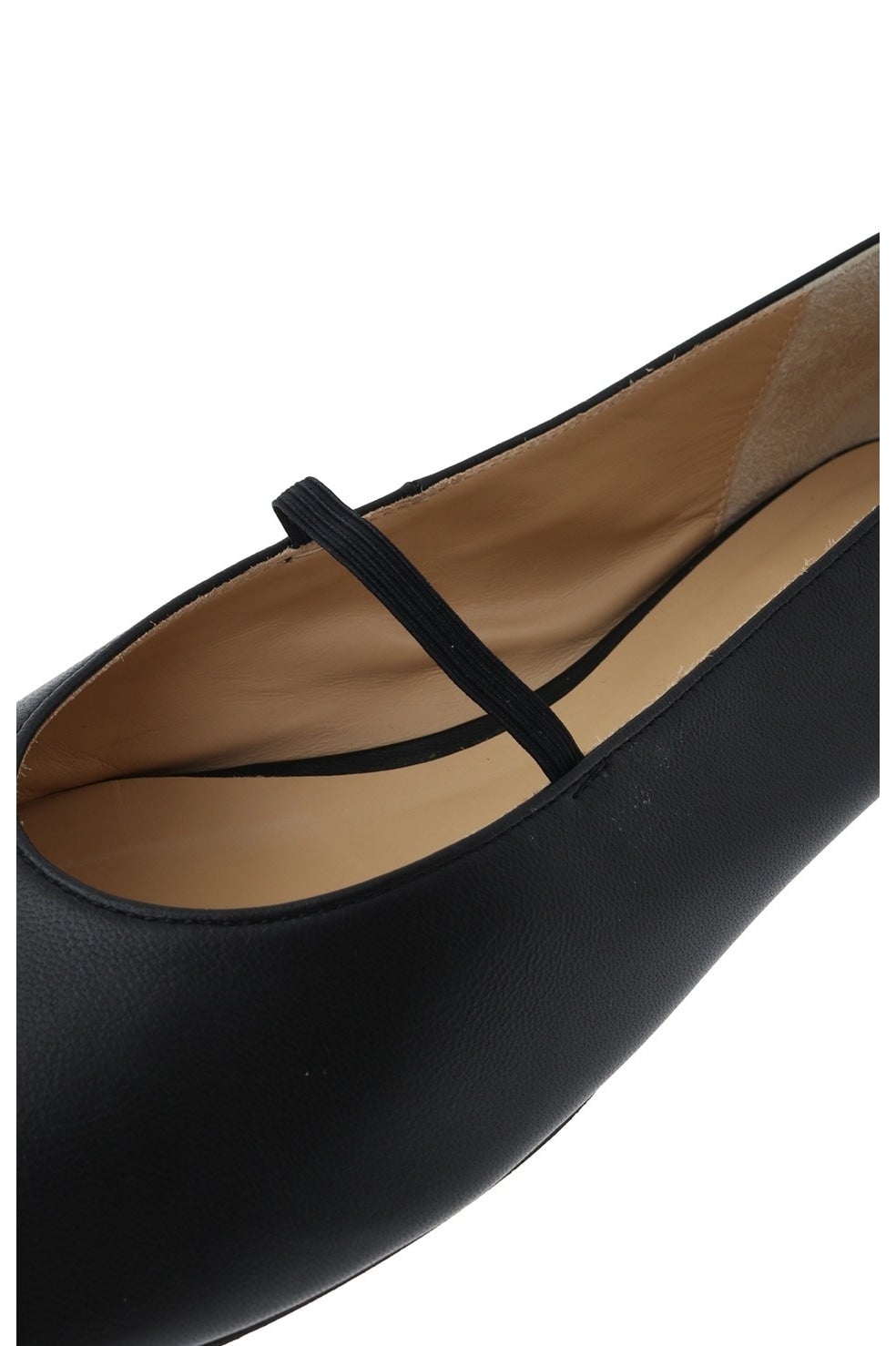 完売品　OBLIQUE TOE FLAT SHOES CLANE CLANE] クラネ MESH OBLIQUE TOE FLAT SHOES(BLACK)