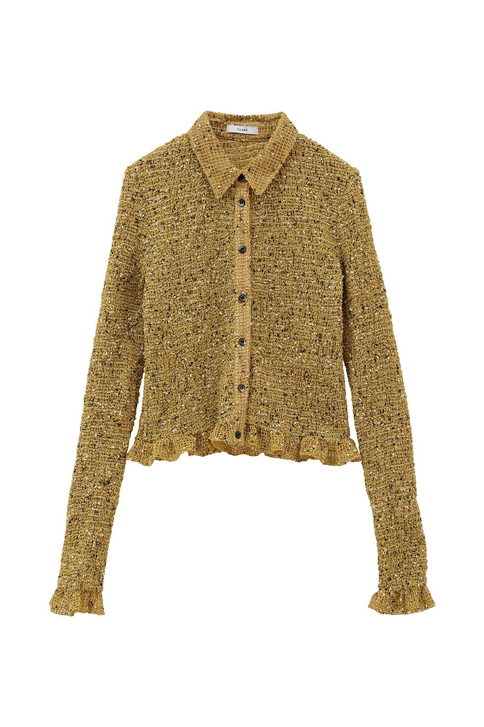 MIX MESH GATHER SHIRT｜TOPS(トップス)｜CLANE OFFICIAL ONLINE