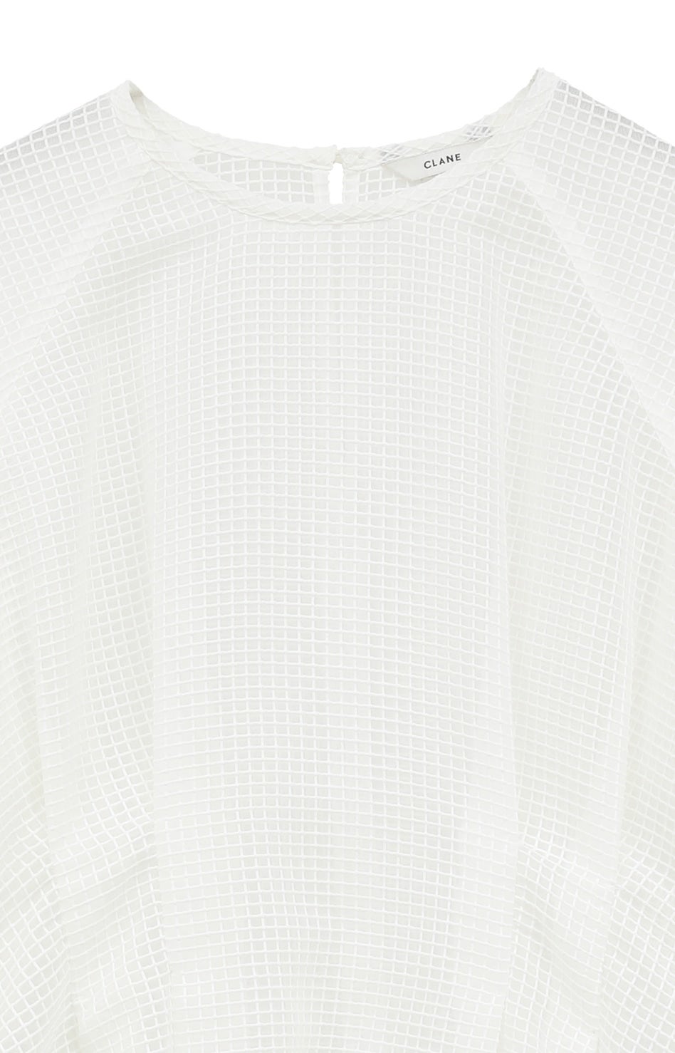 SHEER PLAID VOLUME SLEEVE TOPS｜TOPS(トップス)｜CLANE