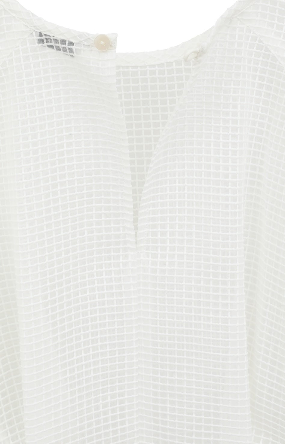 SHEER PLAID VOLUME SLEEVE TOPS｜TOPS(トップス)｜CLANE