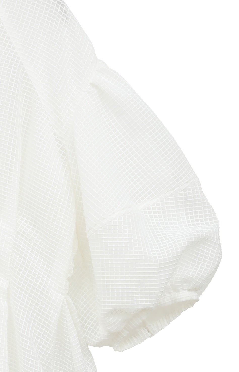 SHEER PLAID VOLUME SLEEVE TOPS｜TOPS(トップス)｜CLANE