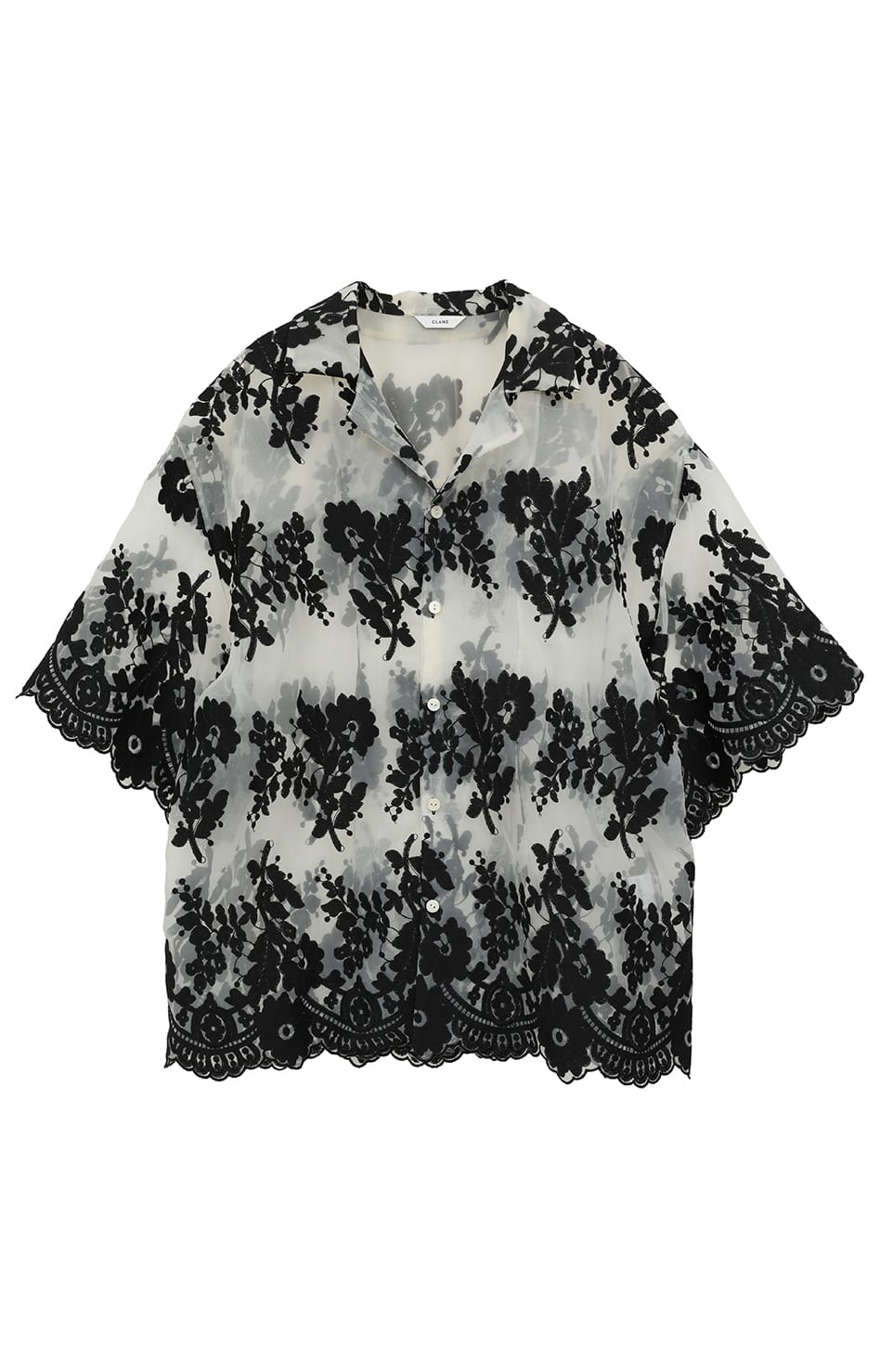 人気特価激安 FLOWER SHEER LACE OFFICIAL SHIRTS｜TOPS(トップス)｜CLANE トップス