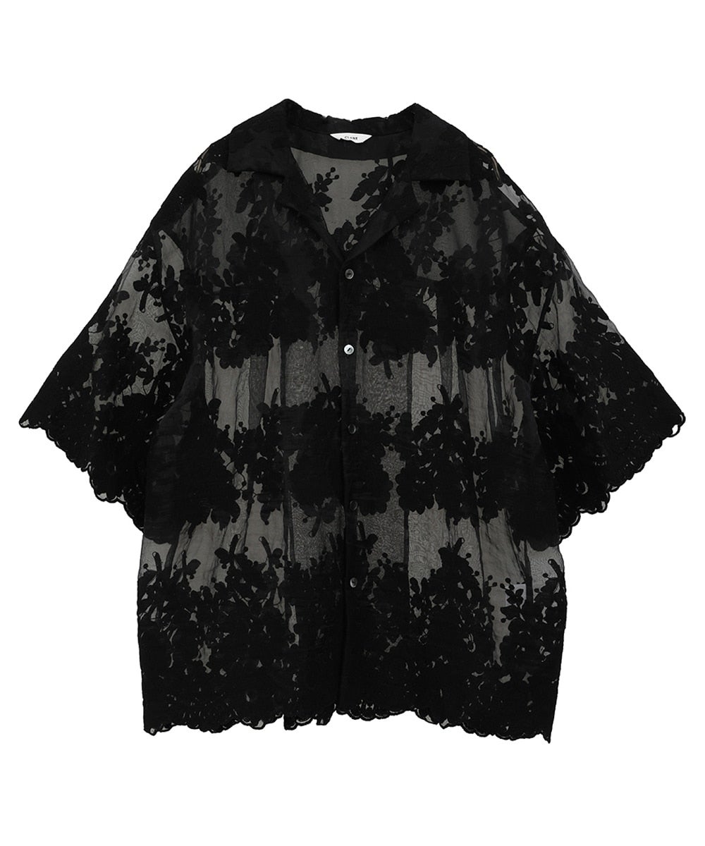 SHEER FLOWER LACE SHIRTS｜TOPS(トップス)｜CLANE OFFICIAL