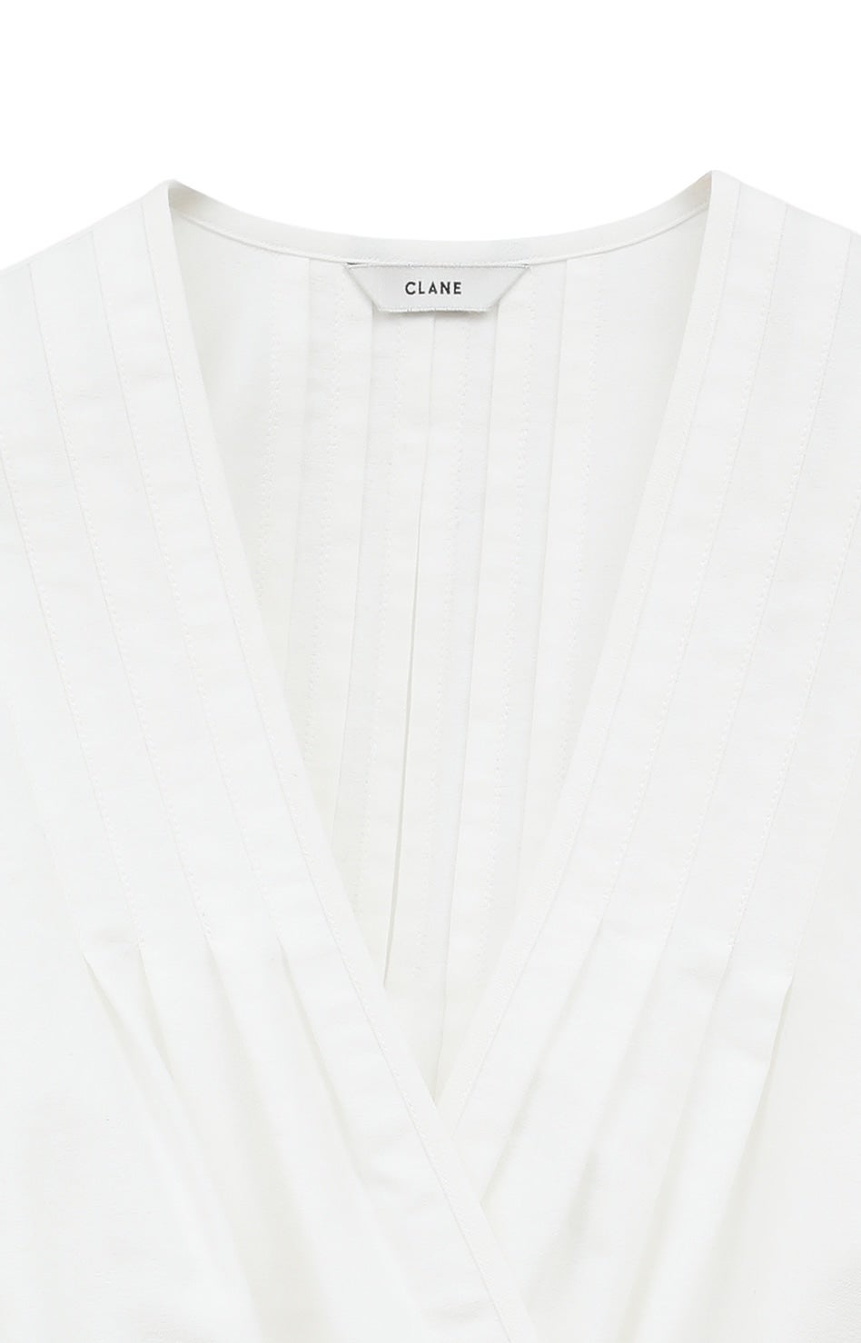 【完売品】CLANE PINTUCK CROPPED BLOUSE ホワイト PINTUCK CROPPED BLOUSE｜TOPS(トップス)｜CLANE OFFICIAL