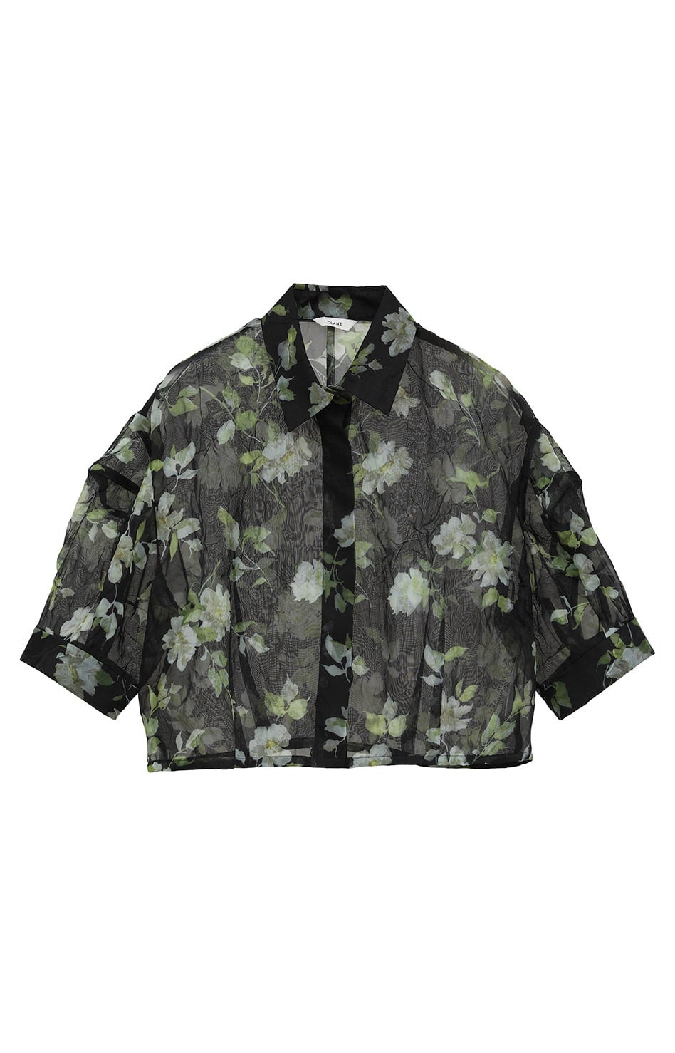 SHEER FLOWER SHORT SLEEVE SHIRTS｜TOPS(トップス)｜CLANE