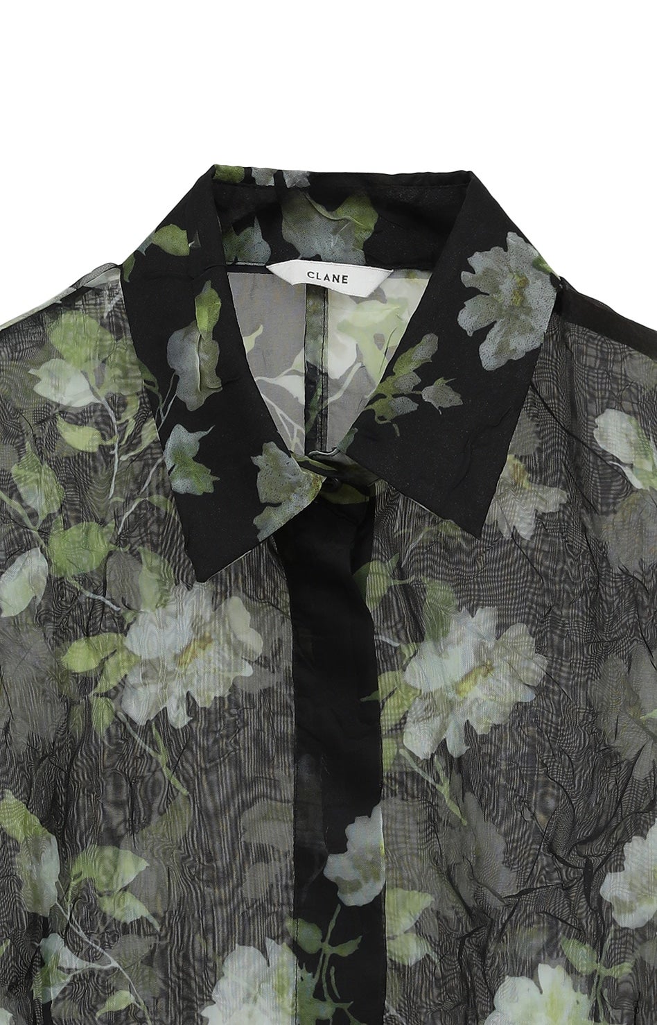 SHEER FLOWER SHORT SLEEVE SHIRTS｜TOPS(トップス)｜CLANE