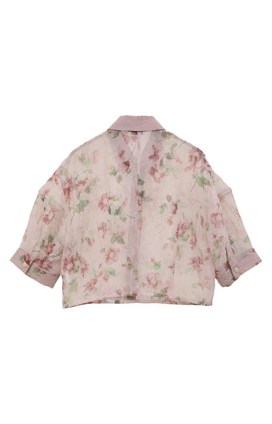 SHEER FLOWER SHORT SLEEVE SHIRTS｜TOPS(トップス)｜CLANE