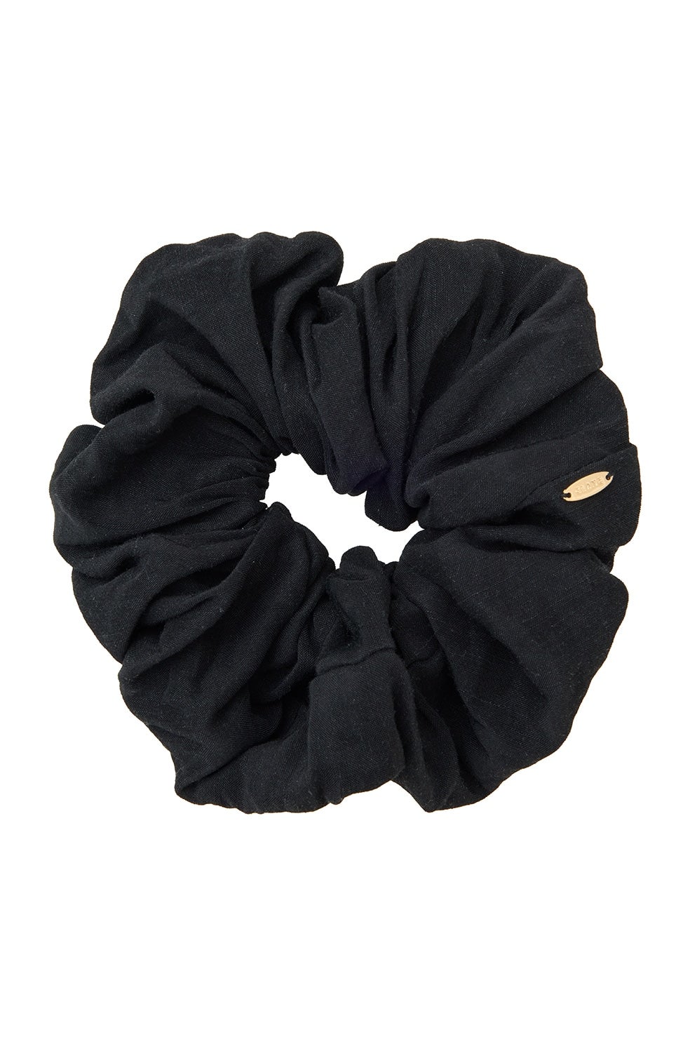 CLANE | LINEN MEDIUM SCRUNCHIE color：WHITE / BLACK In stock