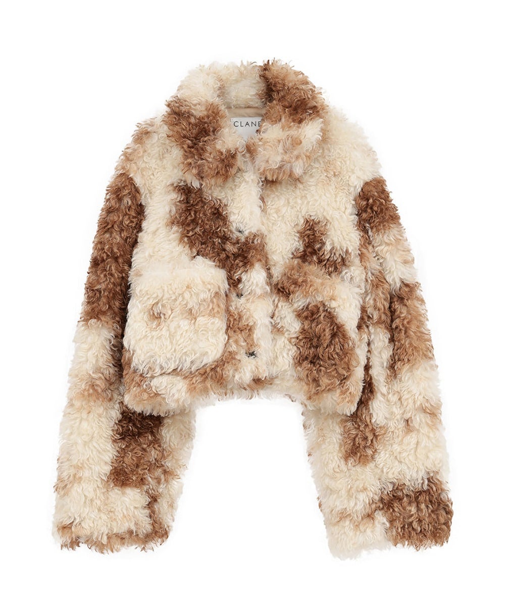 CURLY ECO FUR SHORT JACKET