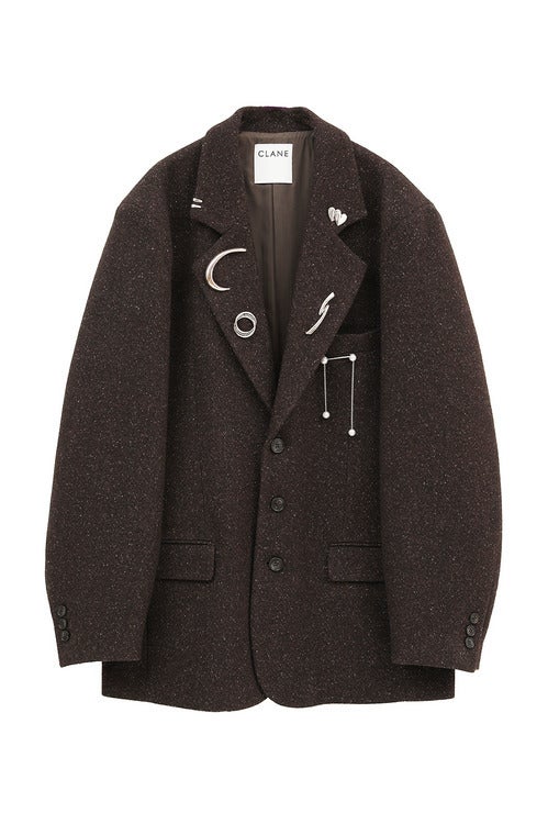 ROUND SLEEVE BROOCH JACKET