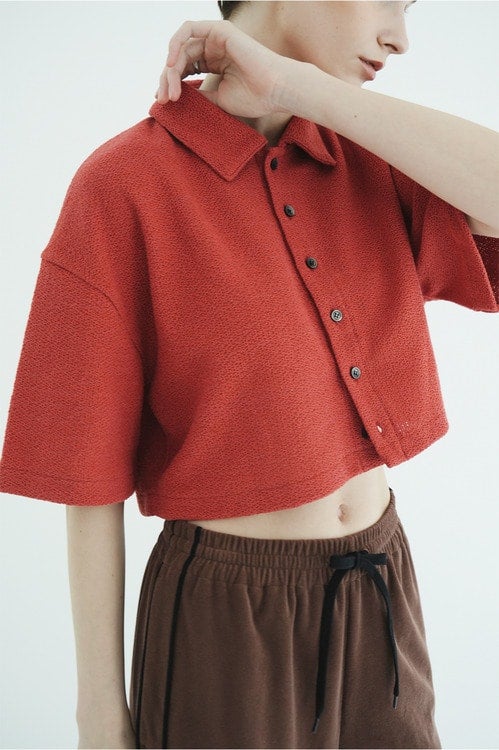 CRISP CROPPED POLO TOPS