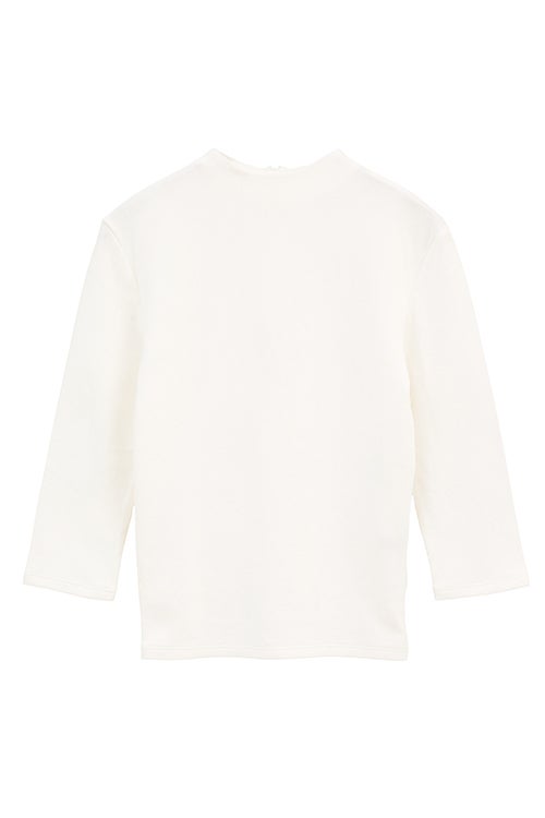MOCK NECK MID SLEEVE TOPS