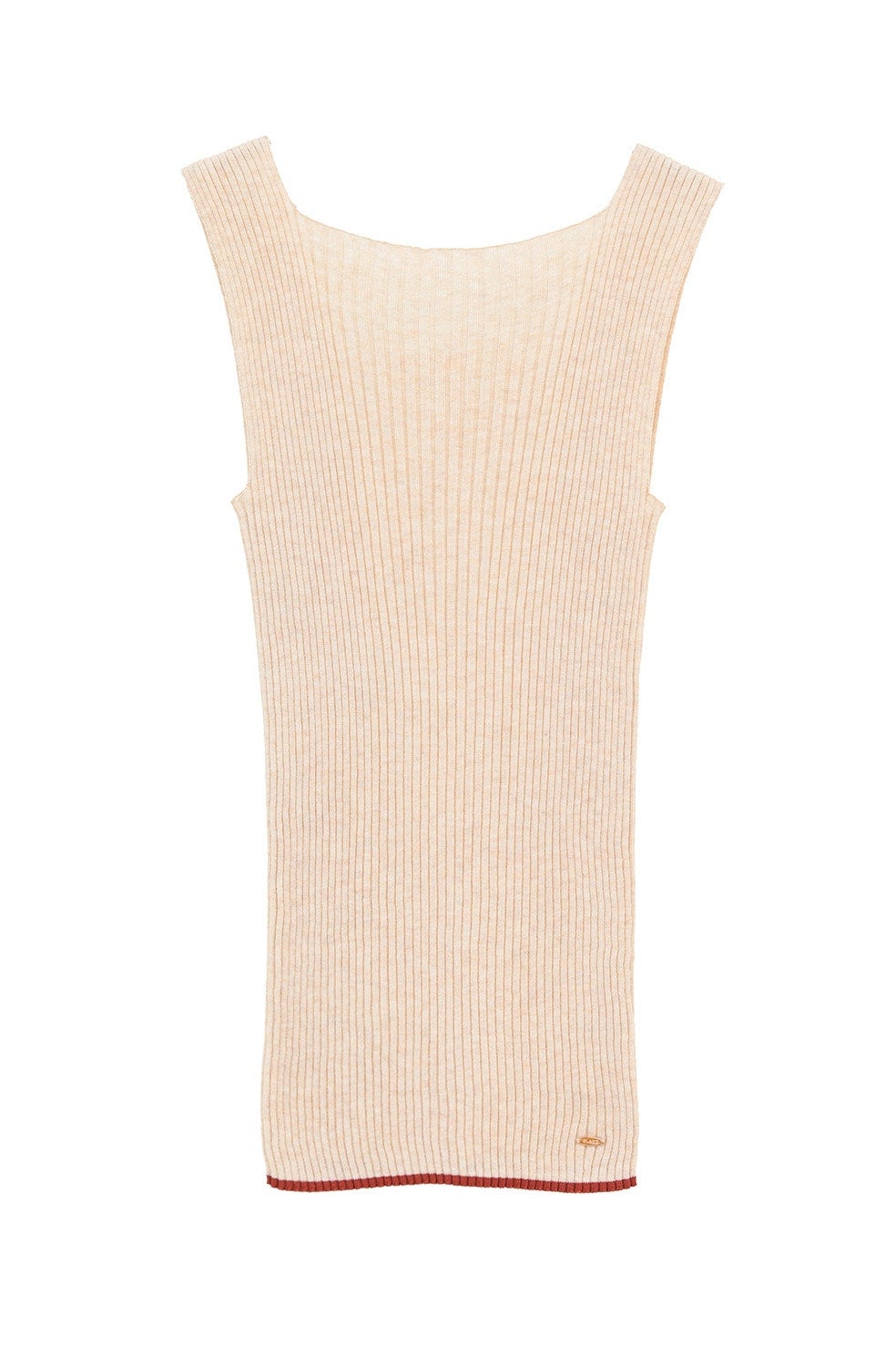 W FACE CONTRAST HEM RIB KNIT TANK TOPS｜TOPS(トップス)｜CLANE