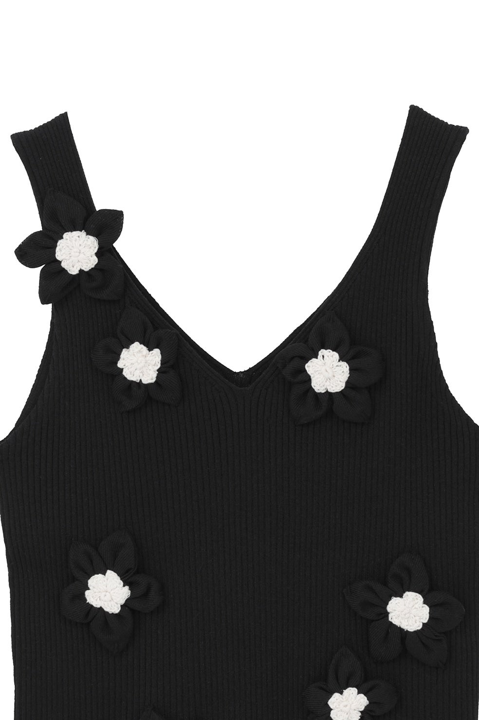 FLOWER MOTIF CAMI KNIT TOPS｜TOPS(トップス)｜CLANE OFFICIAL ONLINE
