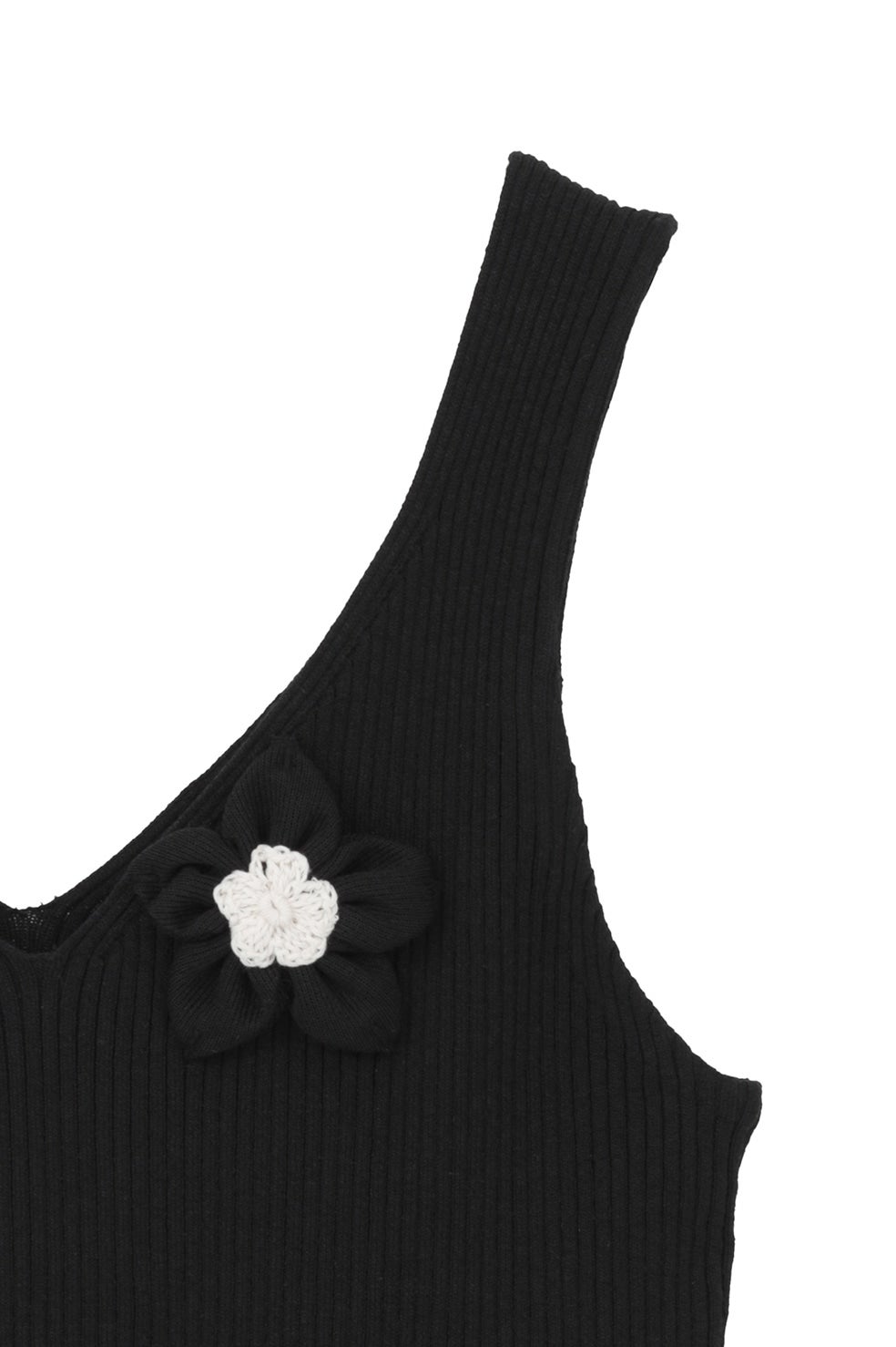 FLOWER MOTIF CAMI KNIT TOPS｜TOPS(トップス)｜CLANE OFFICIAL ONLINE