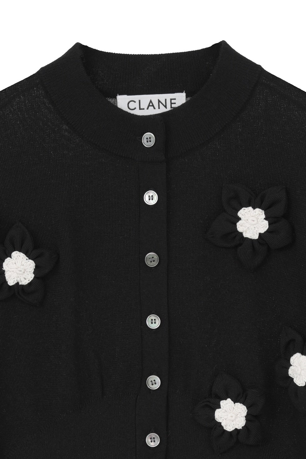 FLOWER MOTIF KNIT CARDIGAN｜TOPS(トップス)｜CLANE OFFICIAL ONLINE