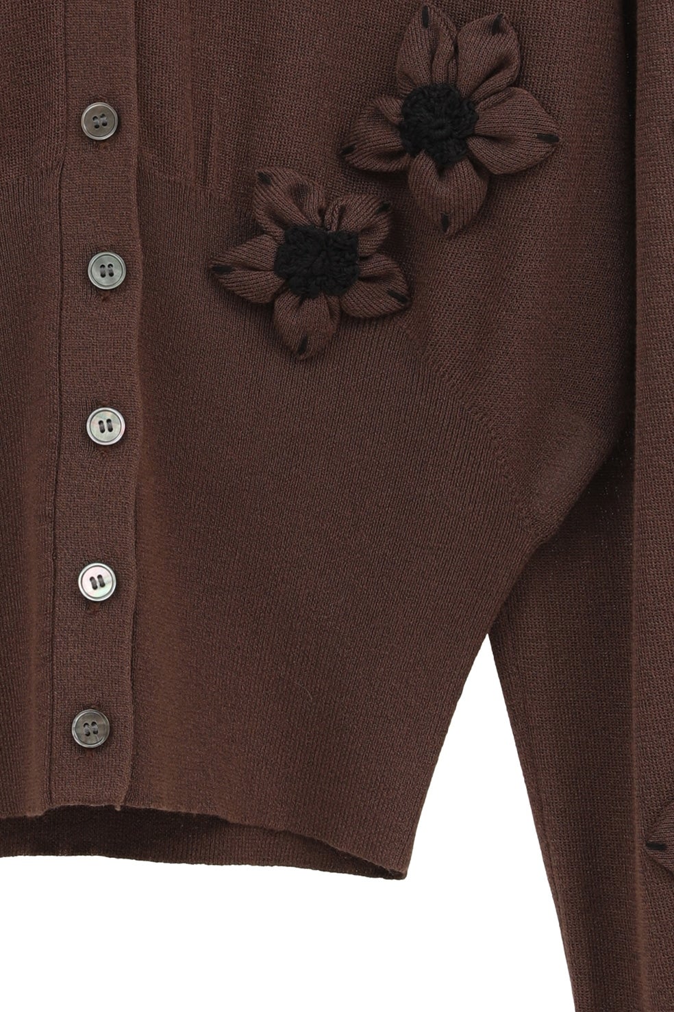 FLOWER MOTIF KNIT CARDIGAN｜TOPS(トップス)｜CLANE OFFICIAL ONLINE