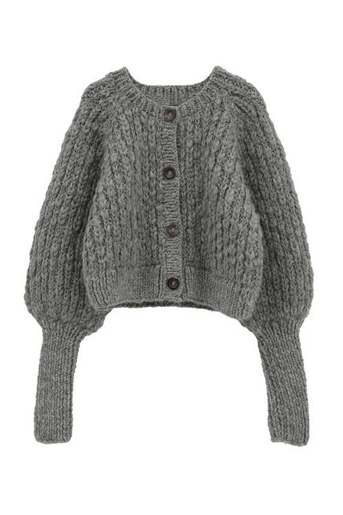 W FACE CHUNKY HAND KNIT CARDIGAN