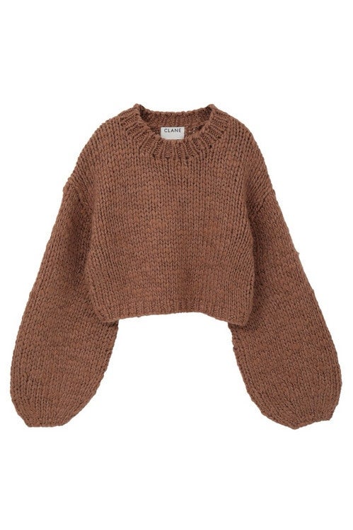 BULKY YARN SHORT HAND KNIT TOPS