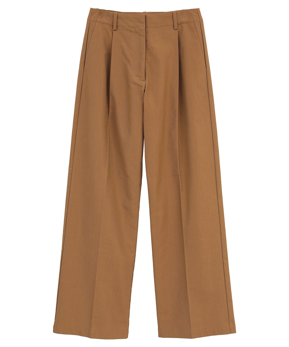 LOW WAIST TUCK STRAIGHT PANTS