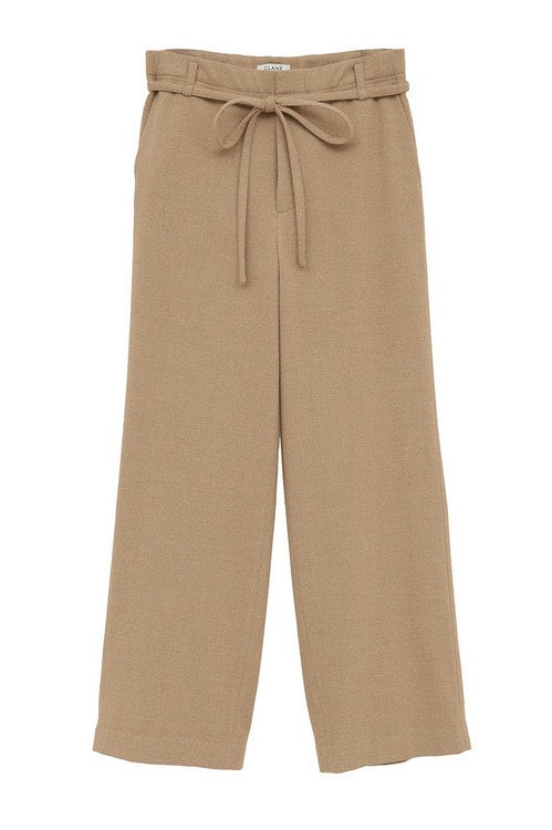 LOW WAIST TIE BELT PANTS