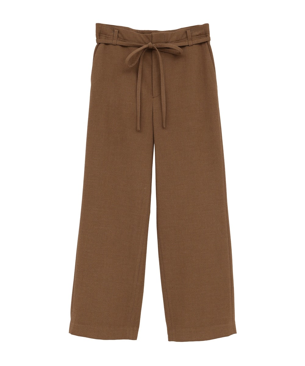 LOW WAIST TIE BELT PANTS