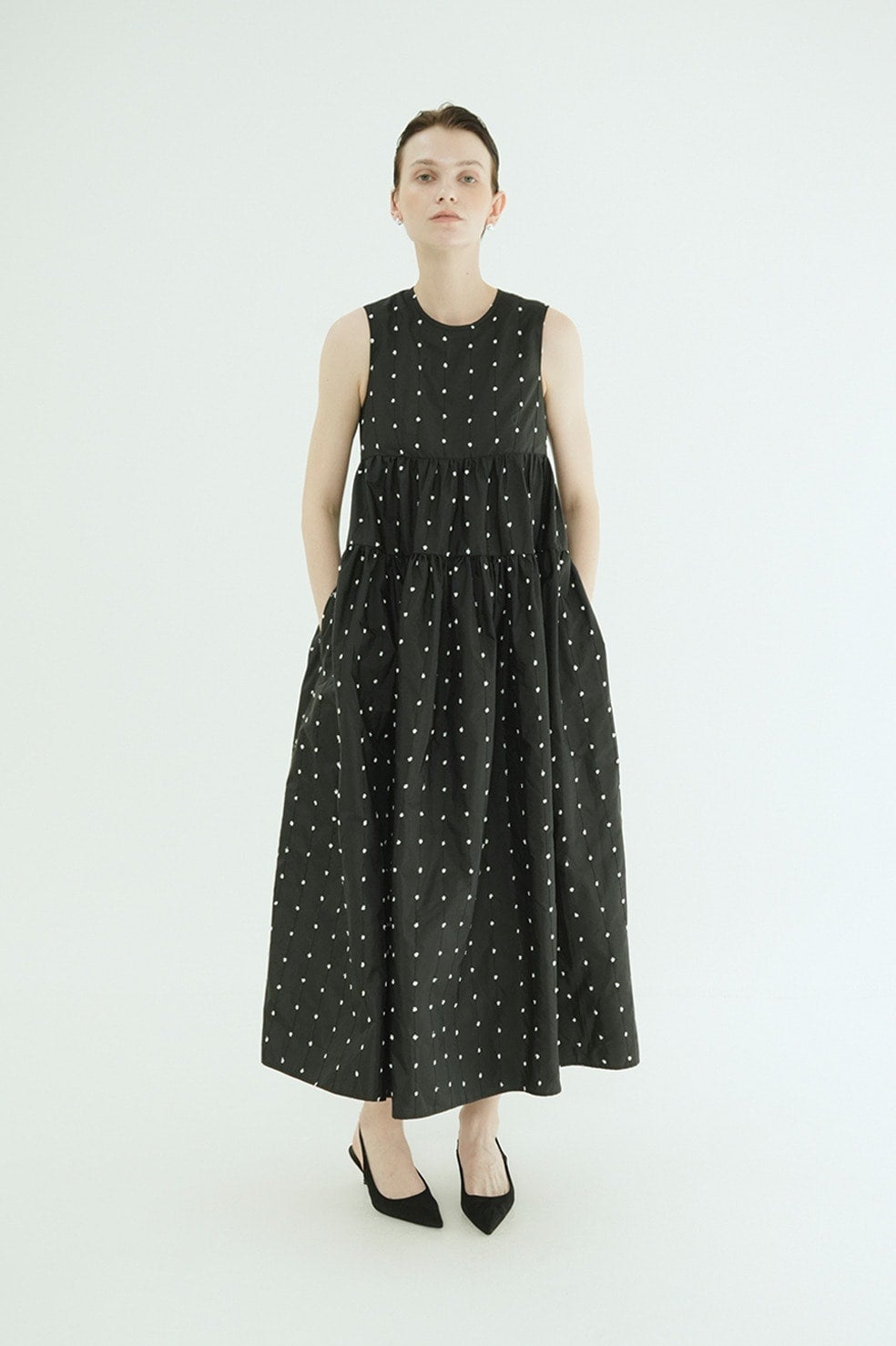 DOT TIERED VOLUME ONEPIECE｜DRESS(ドレス)｜CLANE OFFICIAL ONLINE STORE