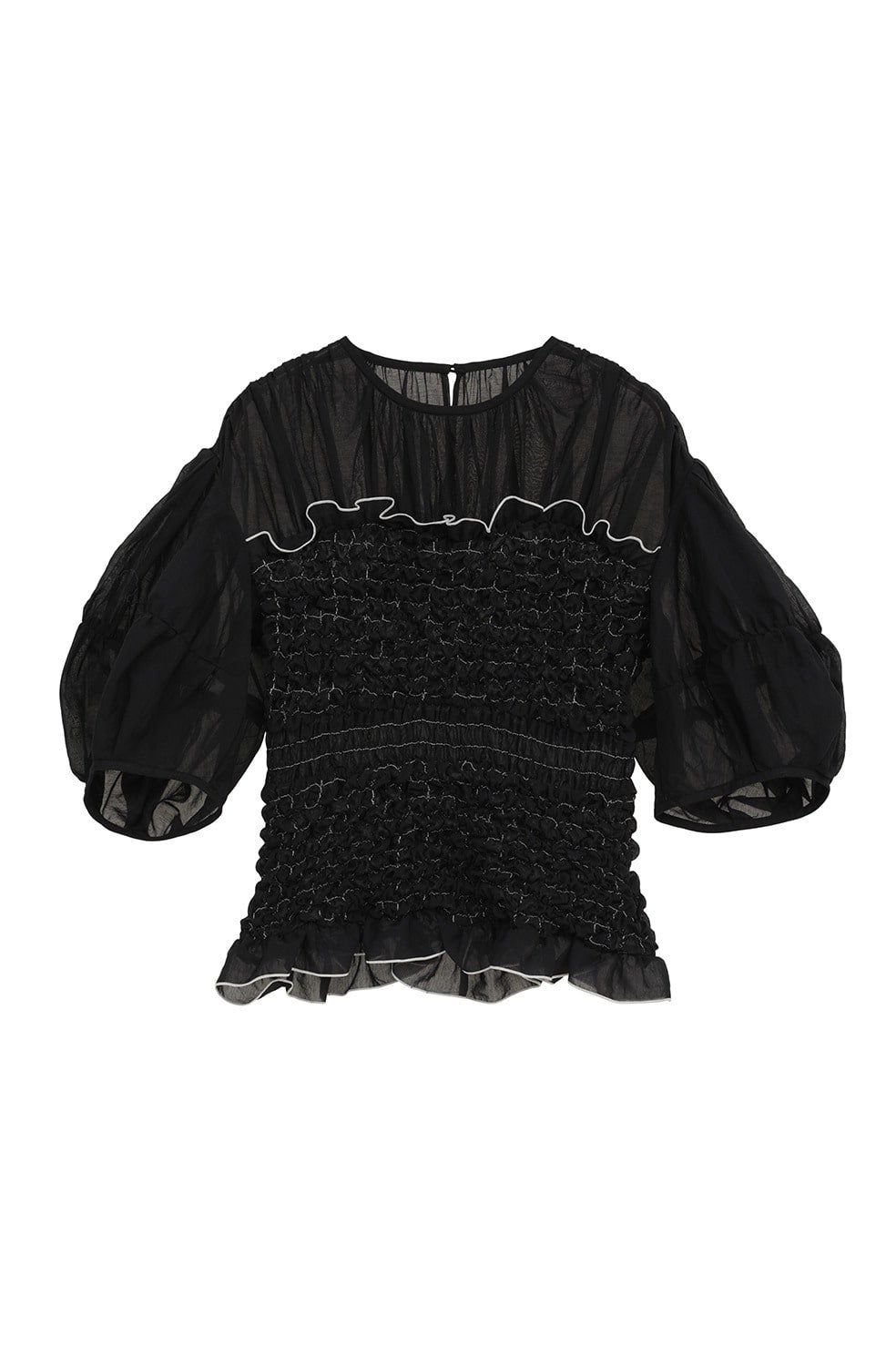 トップス COLOR STITCHED SHIRRING TOPS COLOR STITCHED SHIRRING TOPS｜TOPS(トップス)｜CLANE OFFICIAL