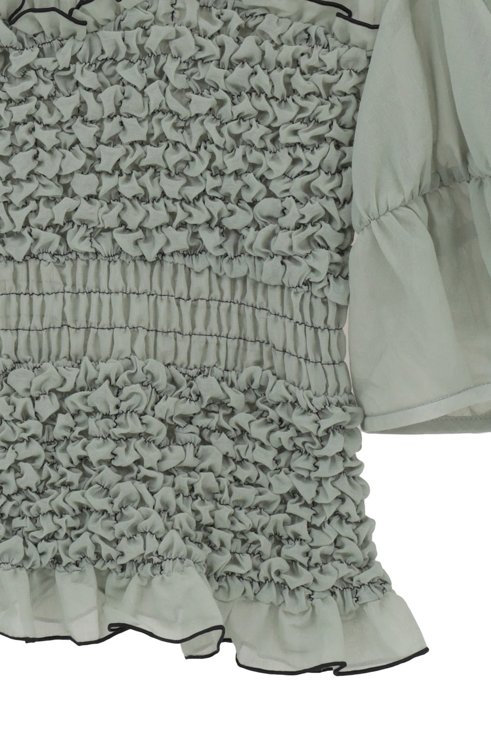 COLOR STITCHED SHIRRING TOPS｜TOPS(トップス)｜CLANE OFFICIAL